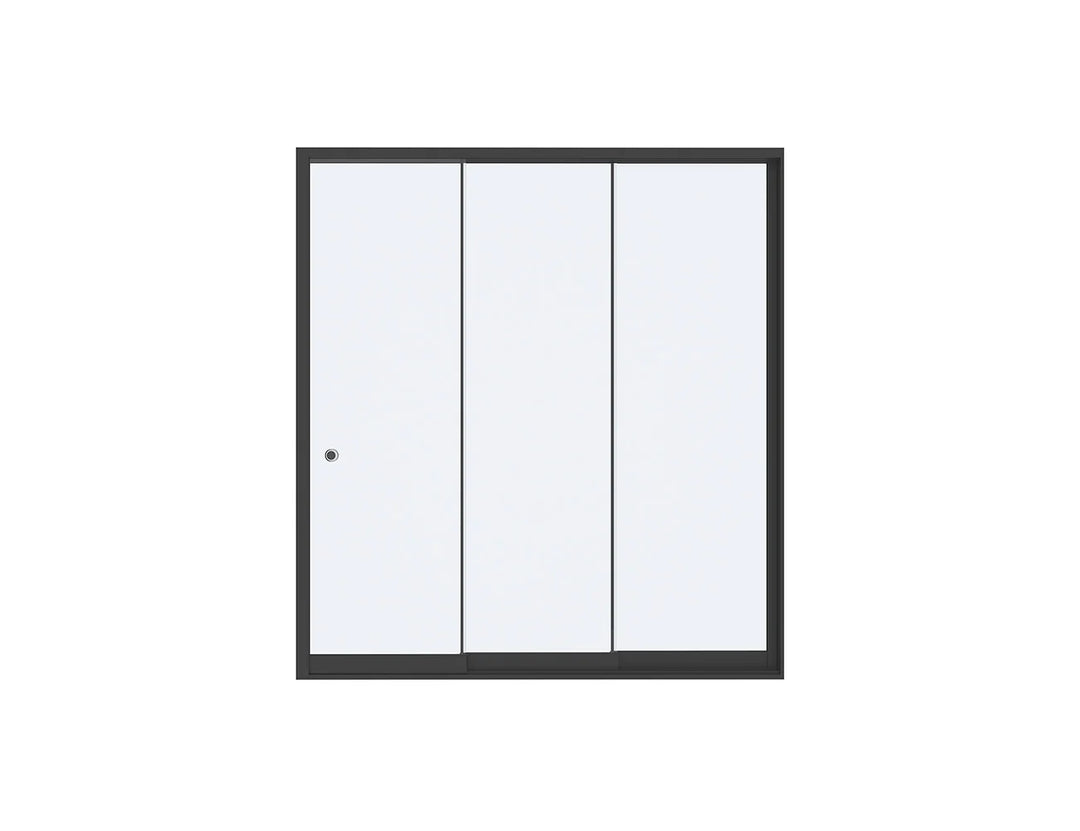 Frame Glass Sliding door For Mediterranean-SKY Wall Mounted Louvre Roof Pergola