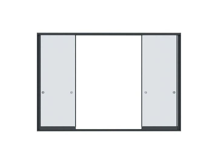 Frame Glass Sliding door For Mediterranean-SKY Wall Mounted Louvre Roof Pergola