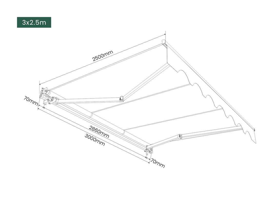 Fuji Manual Retractable Awning