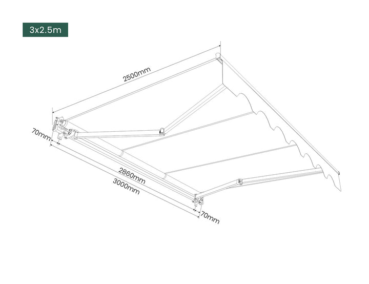 Fuji Manual Retractable Awning