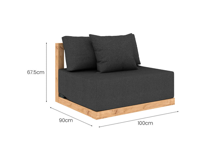 Ibis Outdoor Teak Centre Sofa, ,