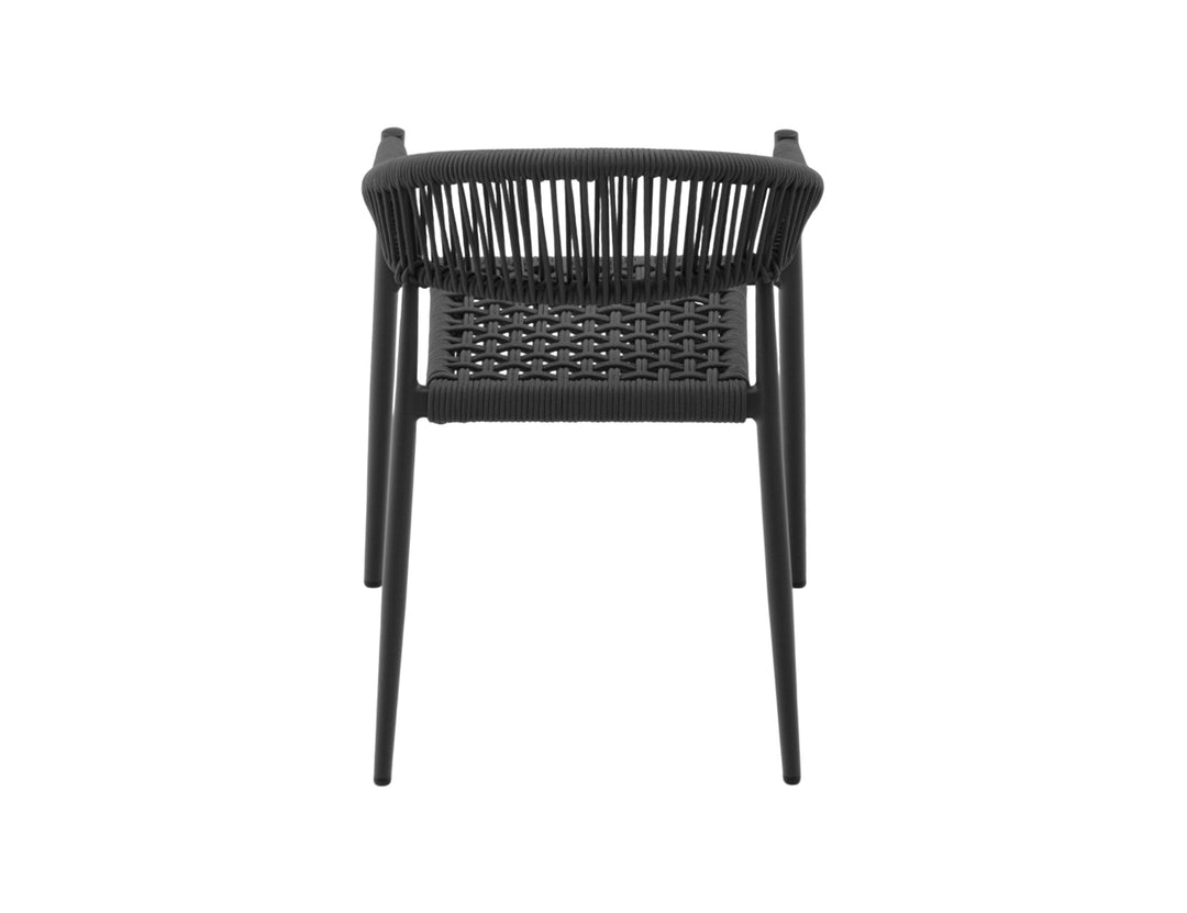 Magpie Aluminium And Rope Dining Chair