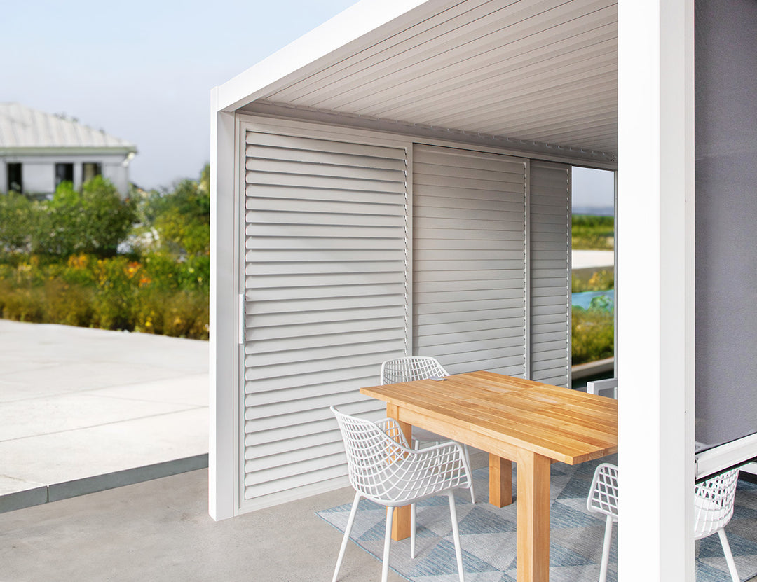 Mediterranean SKY Pergola Shutter Sliding Door