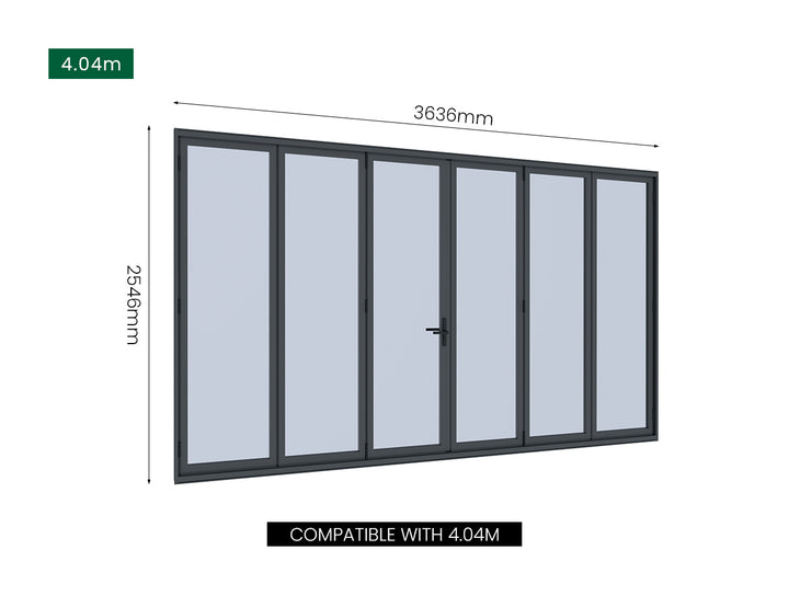 Bifold Glass Door For Mediterranean-SKY Freestanding Pergola