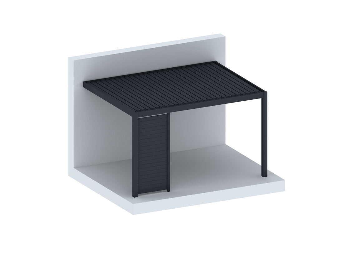 Mediterranean SKY  Pergola Tongue and Groove Privacy Screen