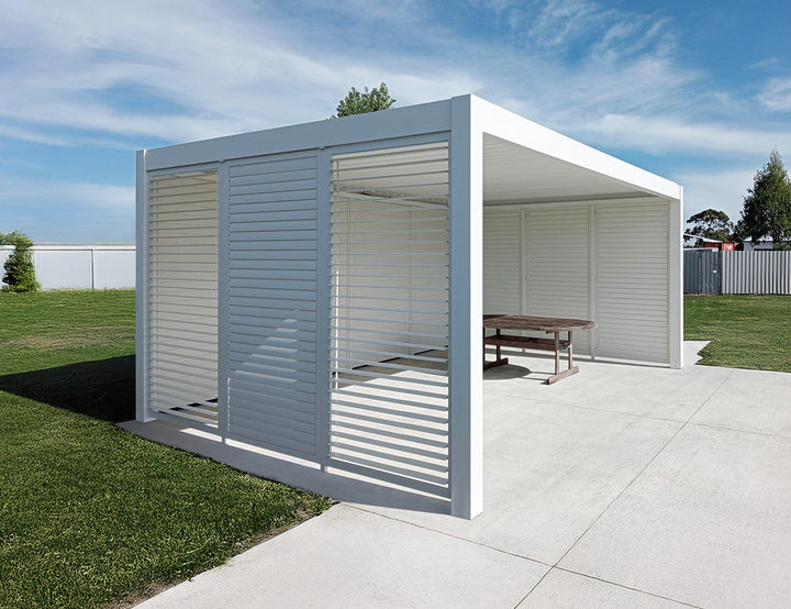 Mediterranean SKY Pergola Shutter Wall