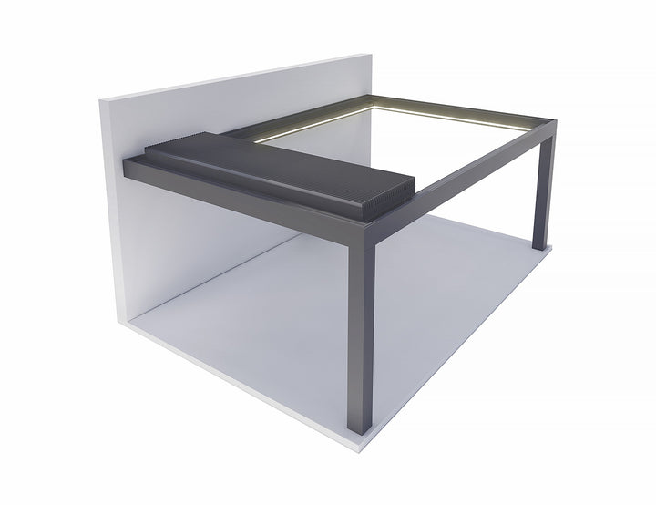 Mediterranean-SKY Motorised Wall Mounted Retractable Louvre Roof System