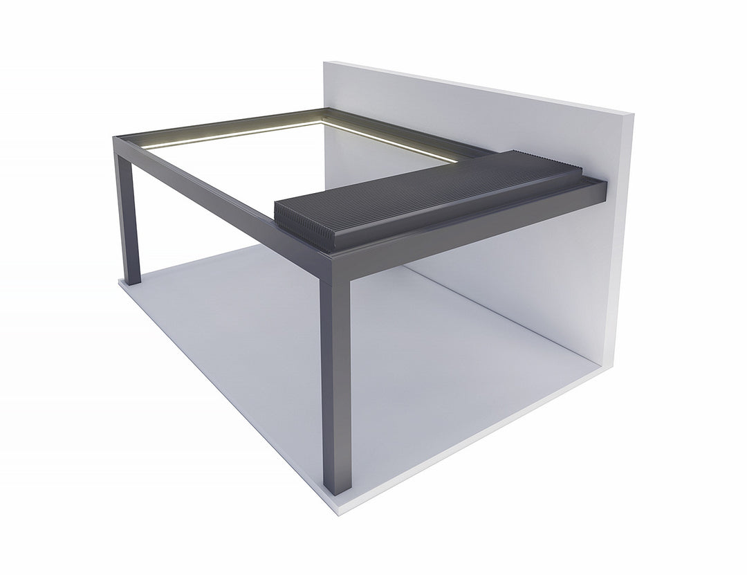 Mediterranean-SKY Motorised Wall Mounted Retractable Louvre Roof System