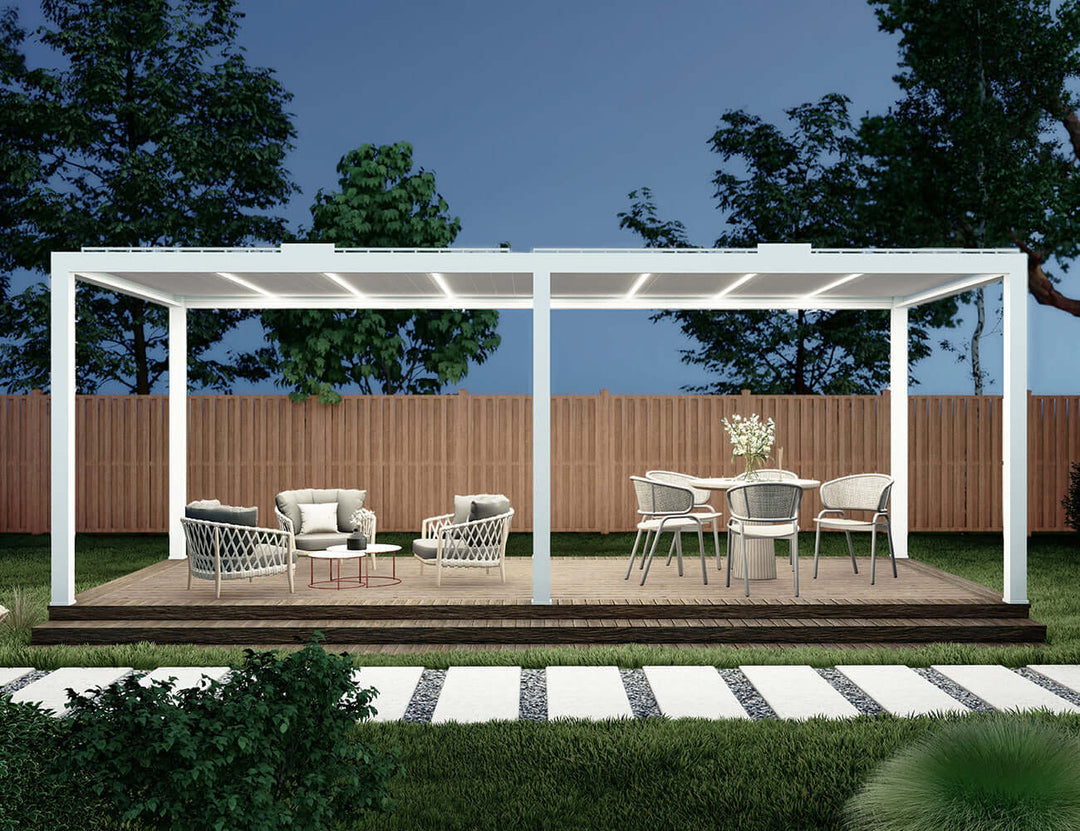 Baltic Motorised  Freestanding  Louvre Roof Aluminium Pergola