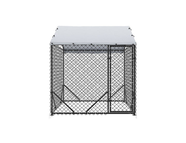 Aegis Outdoor Dog Run With Roof Cover - 196x196x230cm