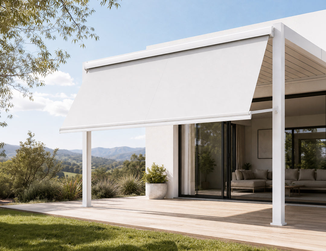Solaris Solar-Powered Pivot Arm Awning