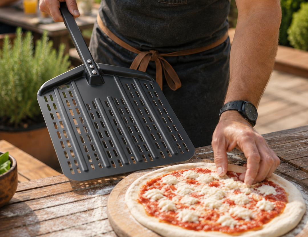 Colorado Beast Perforated Pizza Peel with Long Handle