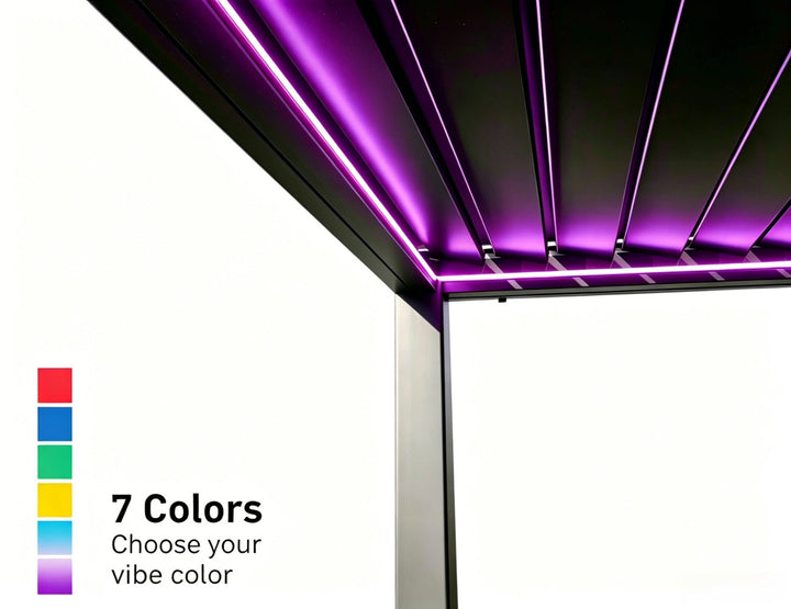 RGB LED Strip Light for Tasman Louvre Roof Pergola