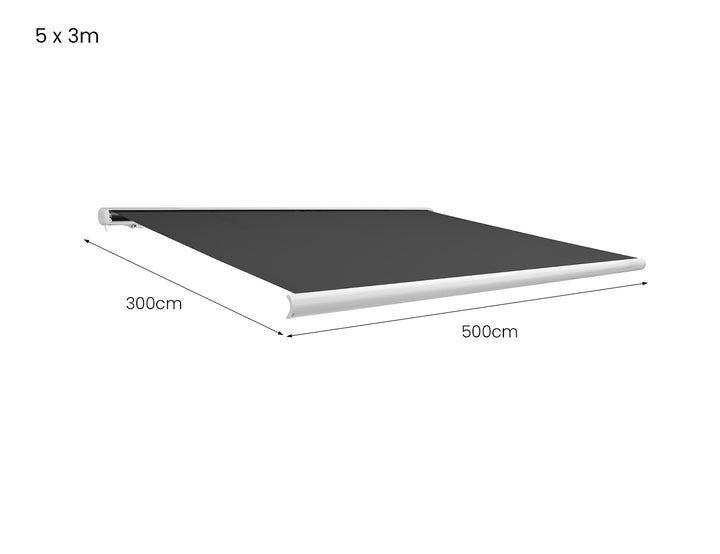 Rainier Full Cassette Motorised Retractable Awning