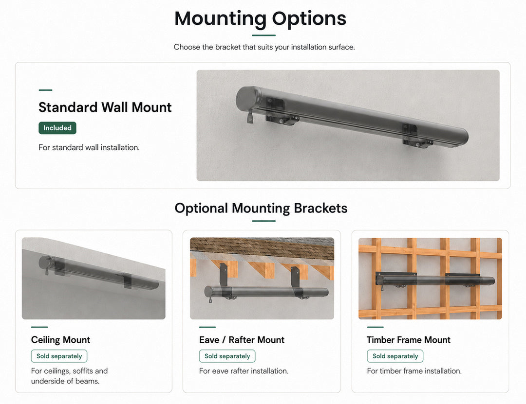 Rainier Full Cassette Motorised Retractable Awning