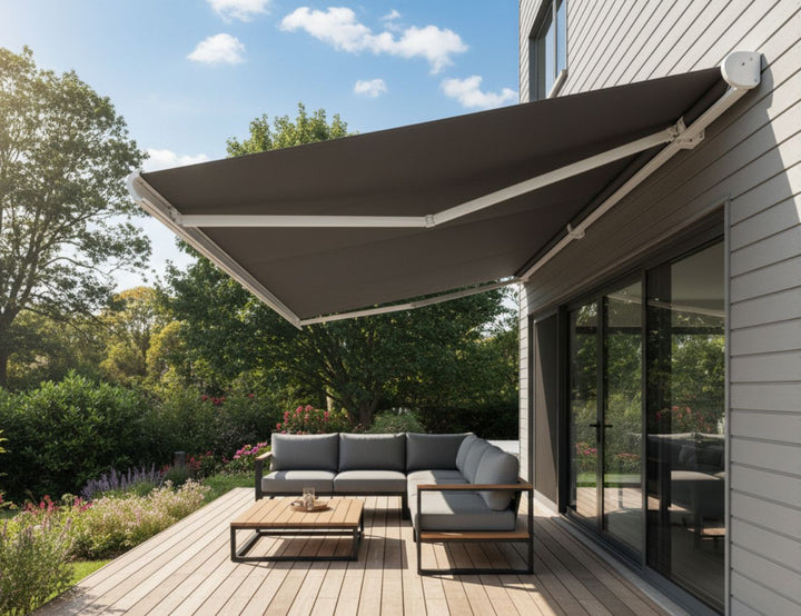 Rainier Full Cassette Motorised Retractable Awning