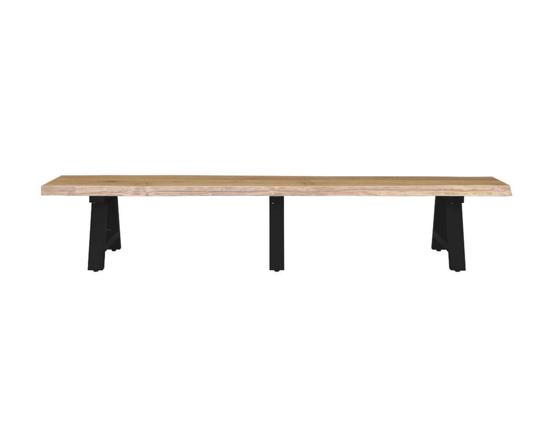 Robusta Teak Dining Table And Bench Bundle - 250cm