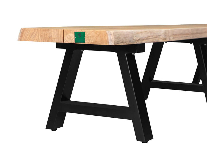 Robusta Teak Dining Table And Bench Bundle - 250cm