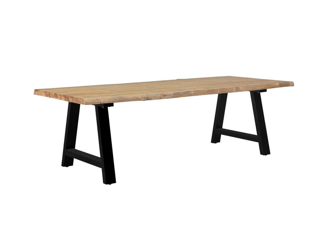 Robusta Teak Dining Table And Bench Bundle - 250cm