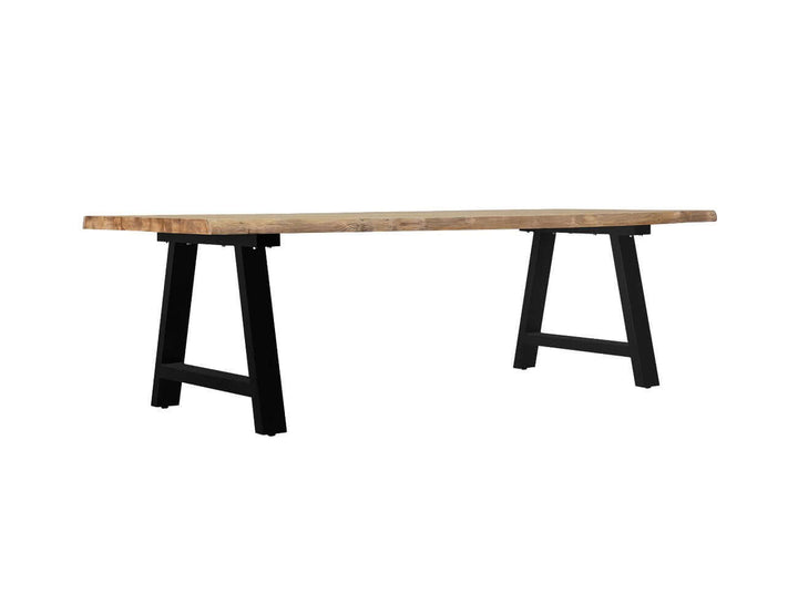 Robusta Teak Dining Table And Bench Bundle - 250cm