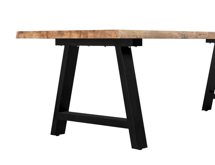 Robusta Teak Dining Table And Bench Bundle - 250cm