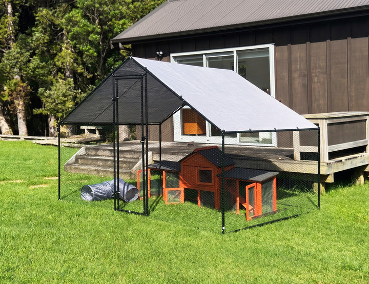 Walk-In Chicken Coop Run with UV Cover - 300x200x200cm