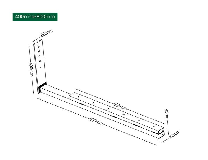 Soffit Wall Mounted Pergola Bracket