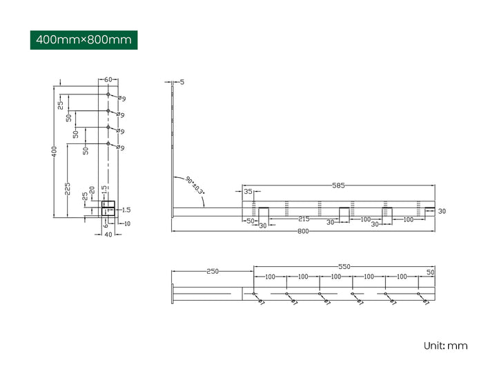 Soffit Wall Mounted Pergola Bracket