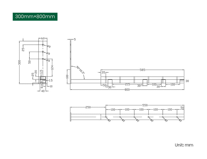 Soffit Wall Mounted Pergola Bracket