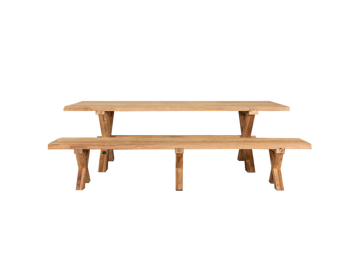 Sovereign Teak X-leg Dining Set-2PCS