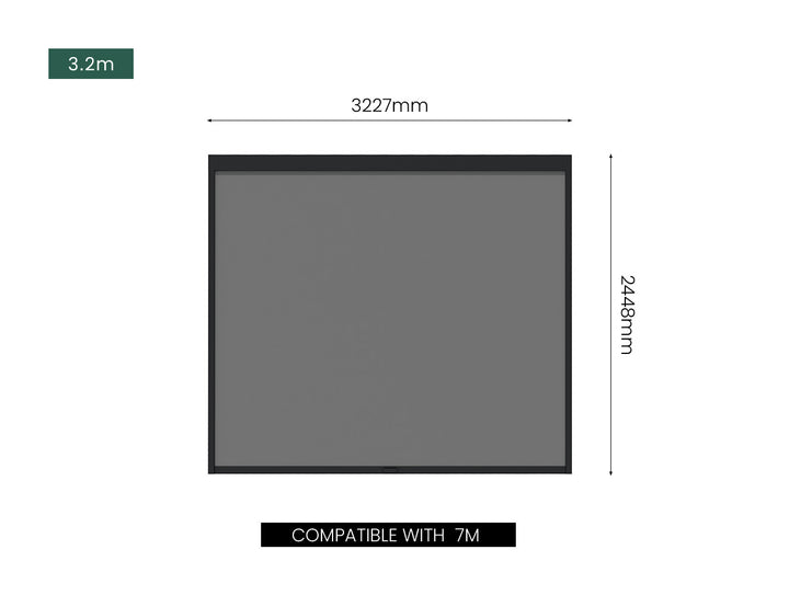 Motorised Blind For Tasman Freestanding Pergola