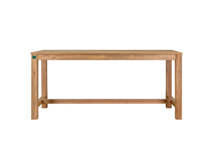 Teak Long Counter Height Table