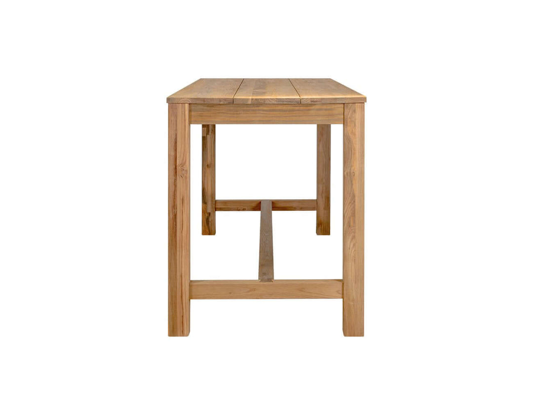 Teak Long Counter Height Table