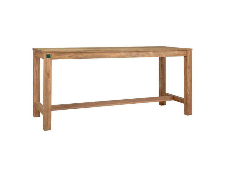 Teak Long Counter Height Table