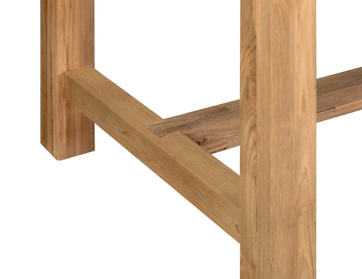 Teak Long Counter Height Table