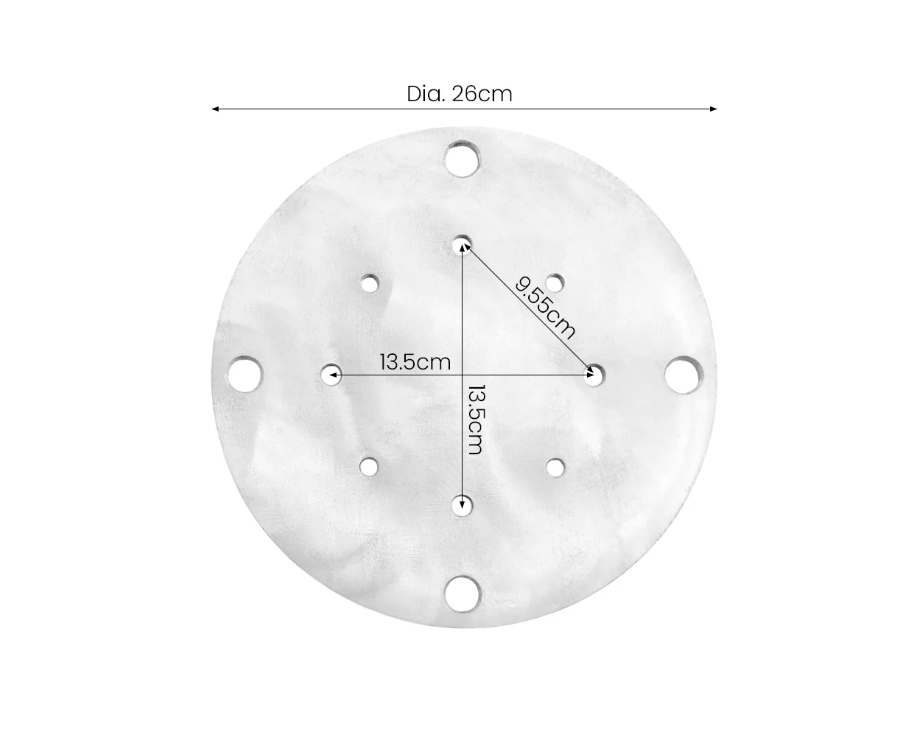 Round In-Ground Mount Kit for Umbrellas