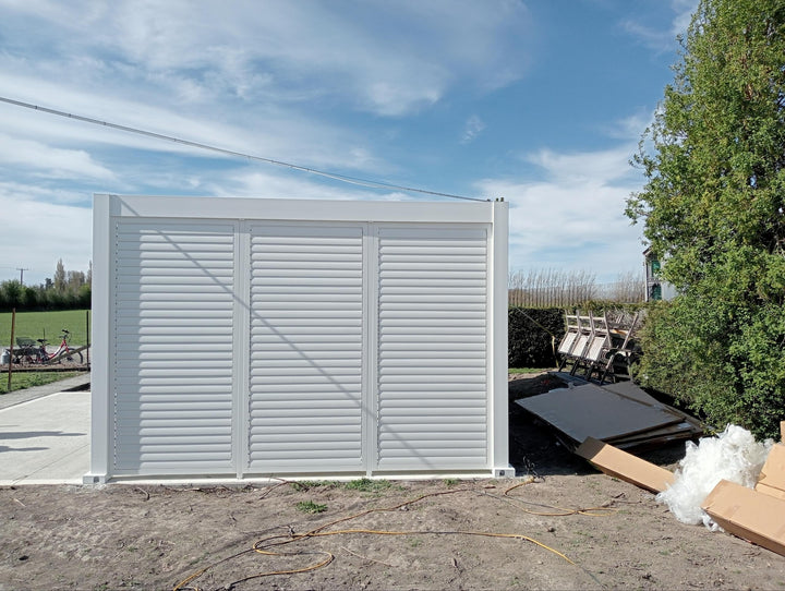 Baltic Wall Mounted Pergola Shutter Wall