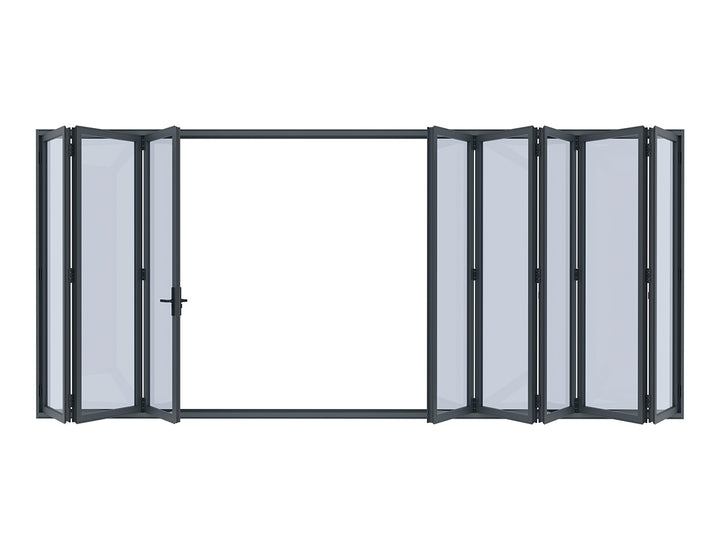 Tasman Wall Mounted Pergola Bifold Glass Door