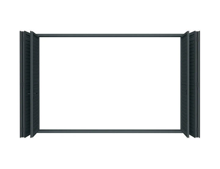 Bifold Shutter Wall For Mediterranean-SKY Wall Mounted Pergola