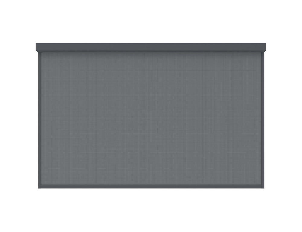 Tasman Wall Mounted Pergola Retractable Shade Manual Blind, Size: 3.7m, Colour: Charcoal