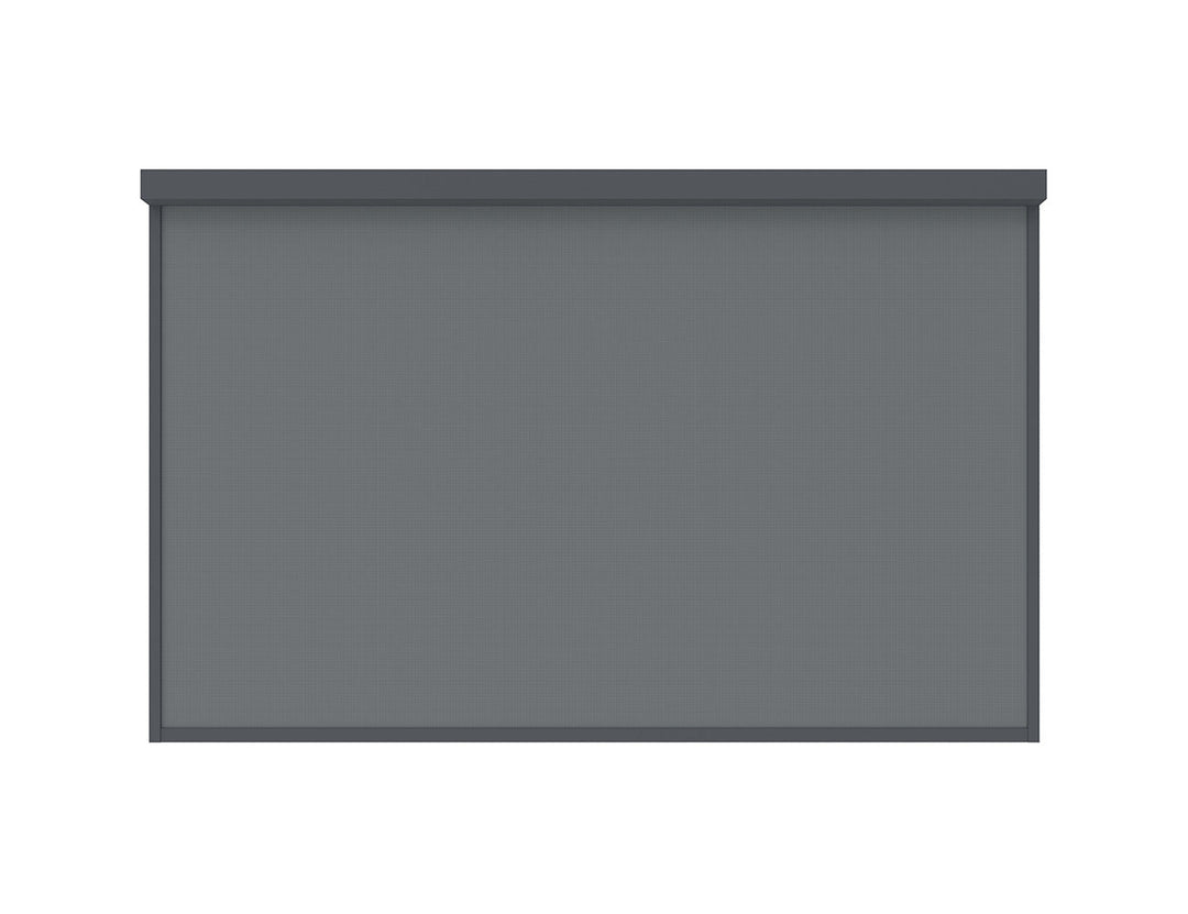 Tasman Wall Mounted Pergola Retractable Shade Manual Blind, Size: 3.7m, Colour: Charcoal