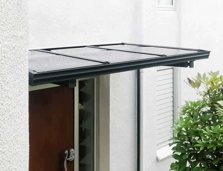 City Window / Door Awning Canopy Collection Size: 2 x 1.5m Frame Colour: Grey