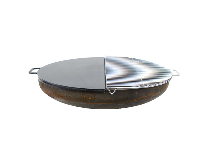 Corten Steel Fire Pit Bowl – 80cm Outdoor Brazier