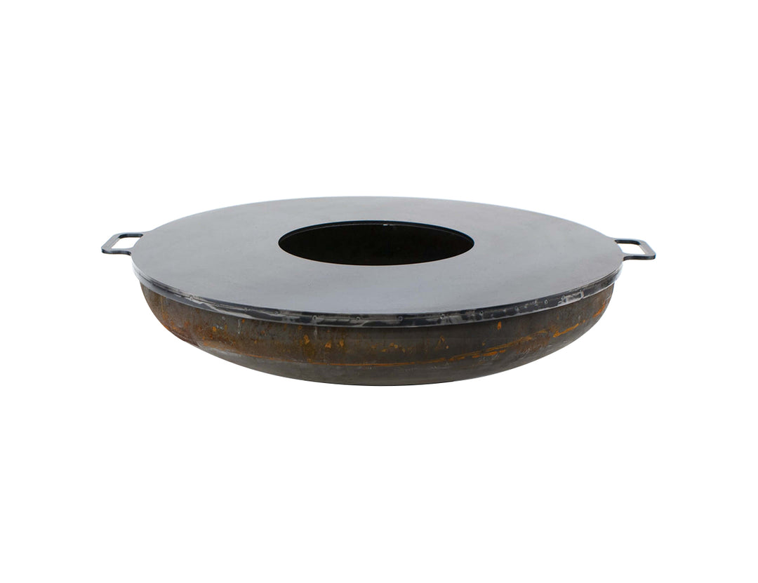 Corten Steel Fire Pit Bowl – 80cm Outdoor Brazier