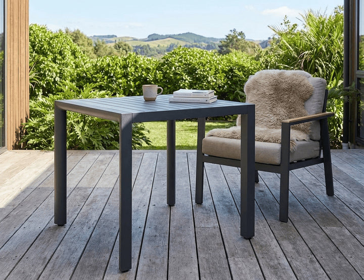 Arcus Aluminium Outdoor Patio Dining Table 80 × 80cm