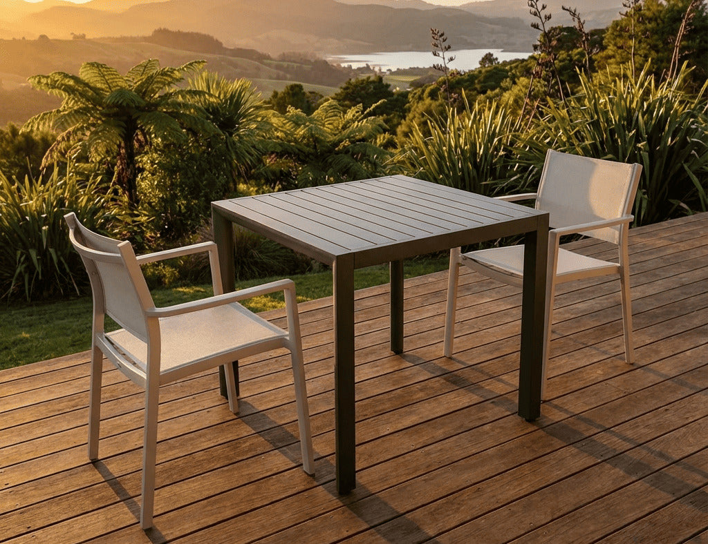 Arcus Aluminium Outdoor Patio Dining Table 80 × 80cm