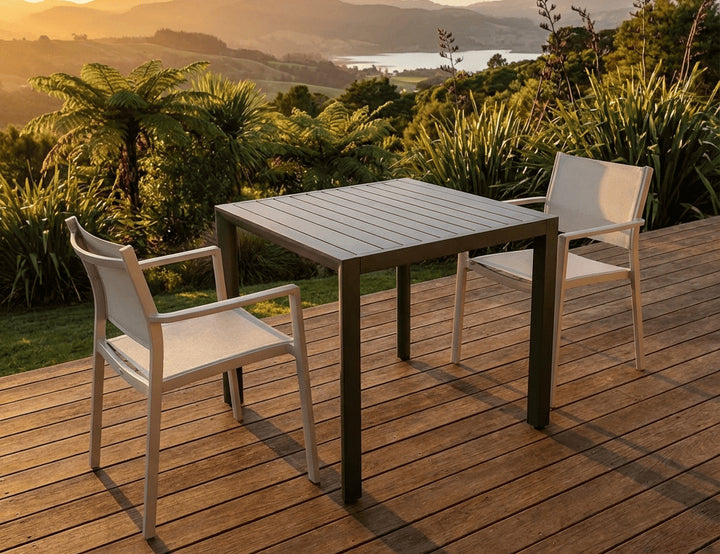 Arcus Aluminium Outdoor Patio Dining Table 80 × 80cm