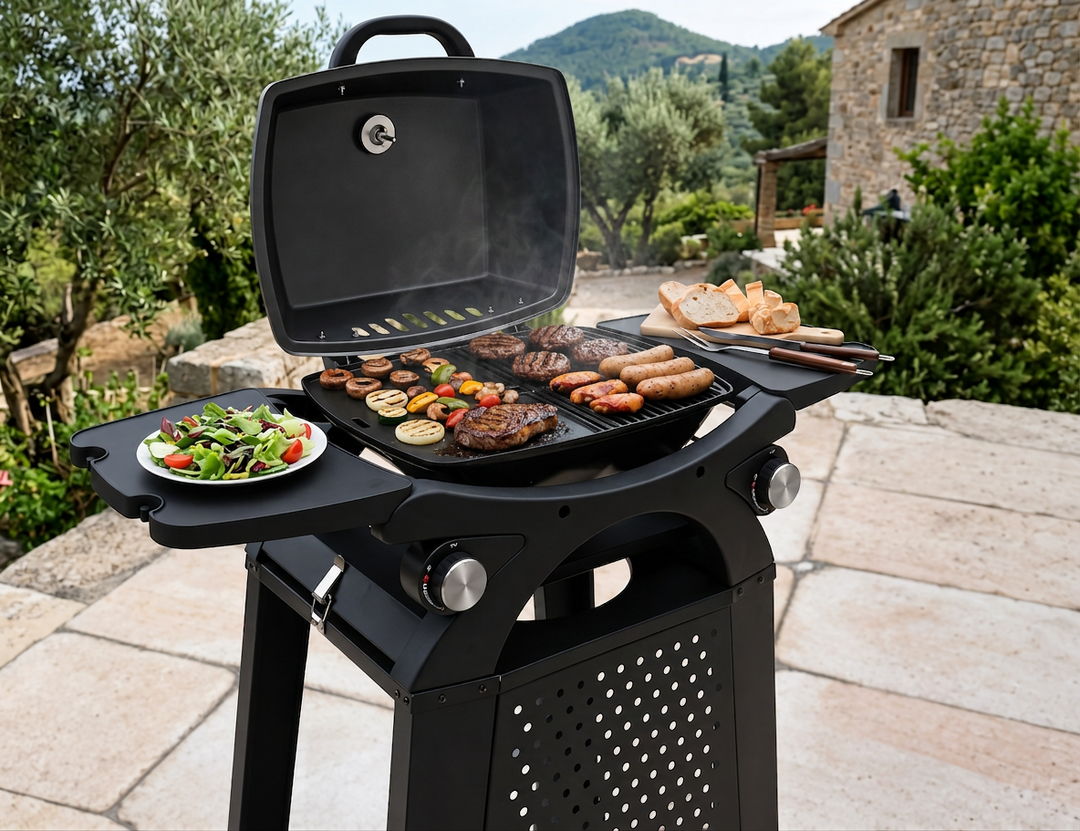 Rover Portable Gas BBQ & Trolley Set - Duo