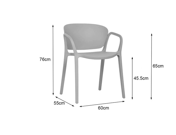 Andi Outdoor Patio Dining Armchair