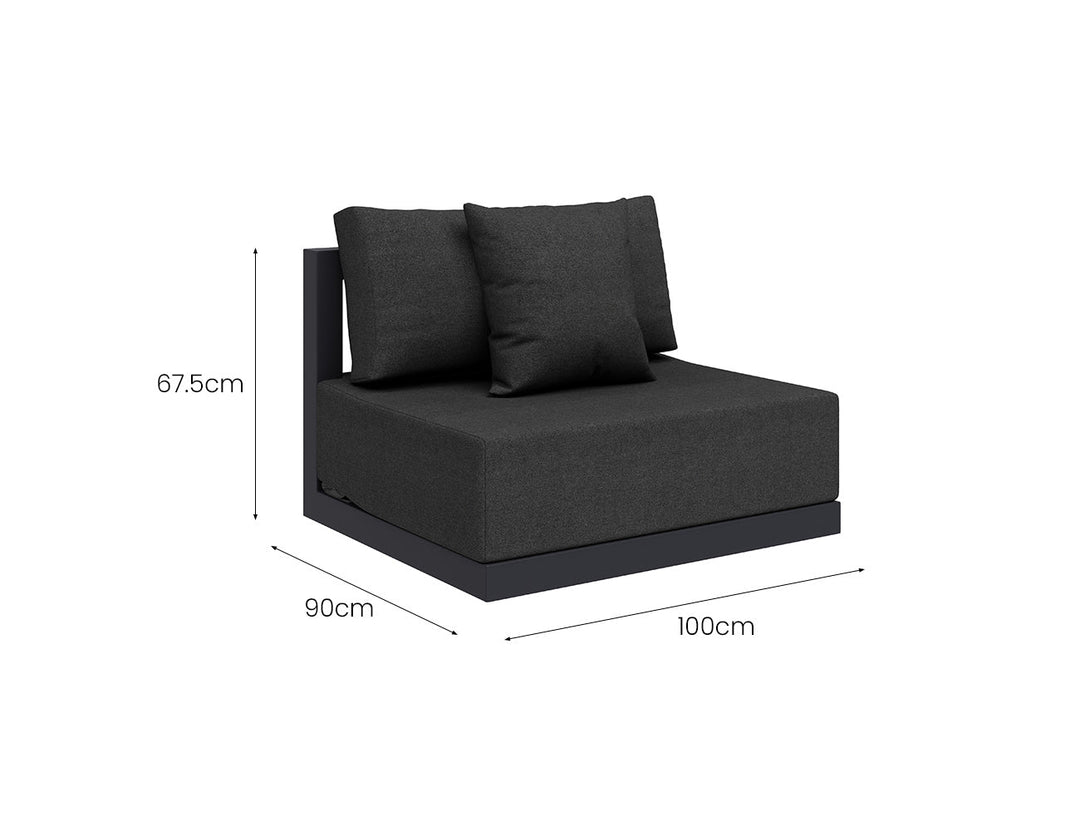 Ibis 2.0 Outdoor Corner Sofa Set - 4pcs, ,